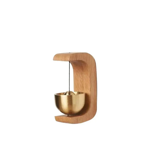 Magnetic Copper Wind-bell with Beech Wood and Brass-0