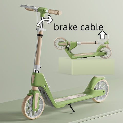 Adult Scooter PU Wheels Suspension Brake-1