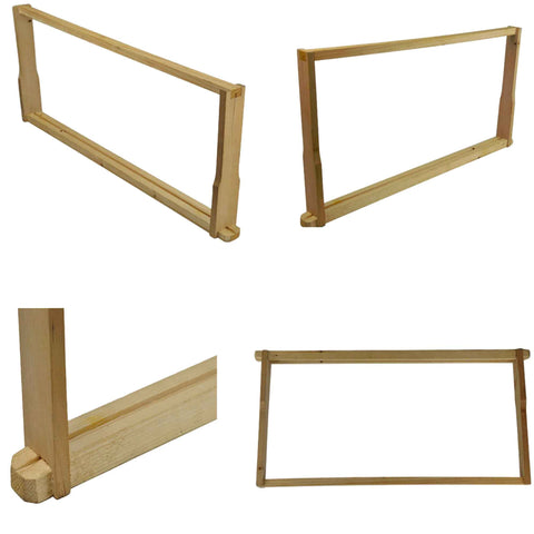 100 Deep Beehive Frames Wood Bee Hive Unassembled Brood Box Frame Beekeeping-0
