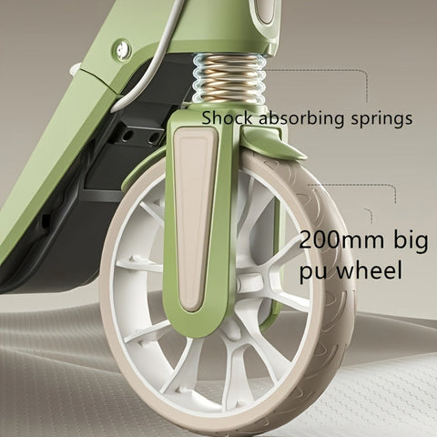 Adult Scooter PU Wheels Suspension Brake-2