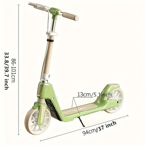 Adult Scooter PU Wheels Suspension Brake-3