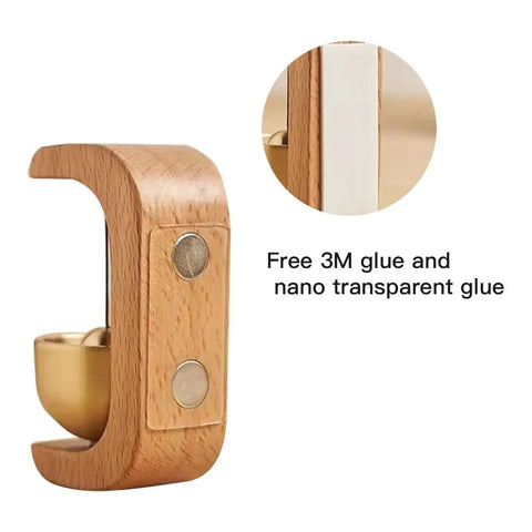 Magnetic Copper Wind-bell with Beech Wood and Brass-4