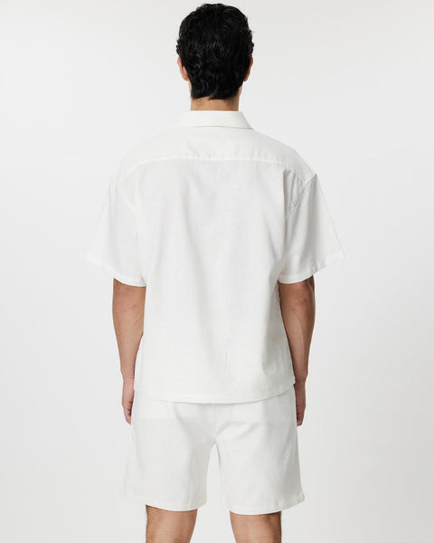 Linen Summer Shirt - White-4