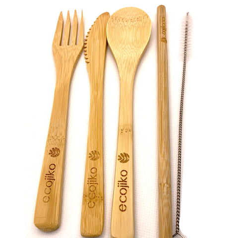 Reusable Bamboo Cutlery Set | Eco-Friendly Travel Utensils-3