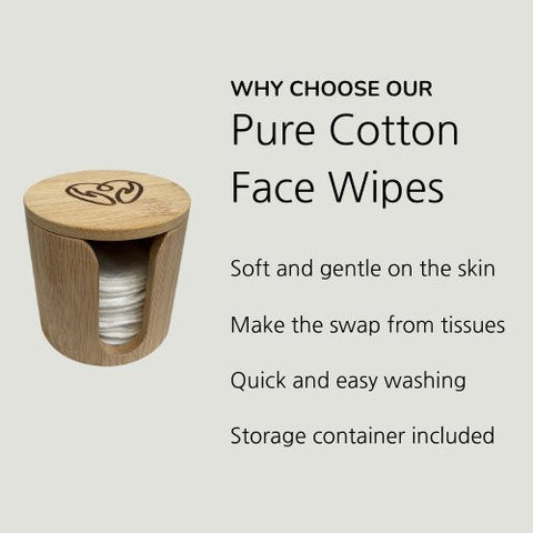 Reusable Pure Cotton Makeup Remover Pads - 20 Pack with Container-2